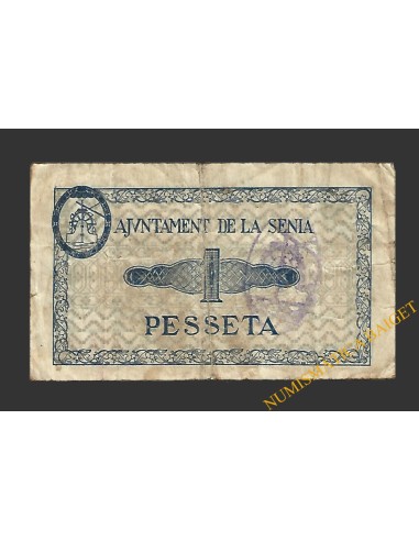 SÉNIA, LA (Tarragona) 1 pesseta juny del 1937
