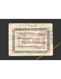 SENTERADA (Lleida) 0'50 pessetes 1937
