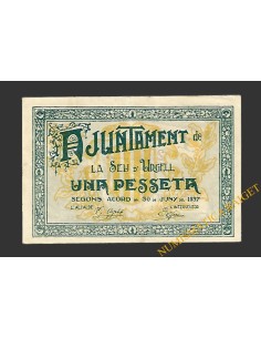 SEU D'URGELL, LA (Lleida) 1 pesseta 30 de juny del 1937