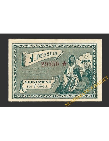 SEU D'URGELL, LA (Lleida) 1 pesseta 30 de juny del 1937