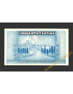 SOLSONA (Lleida) 50 cèntims 1 de setembre del 1937 2