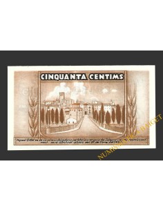 SOLSONA (Lleida) 50 cèntims 1 de desembre del 1937 2
