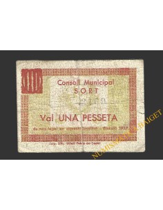 SORT (Lleida) 1 pesseta 1937