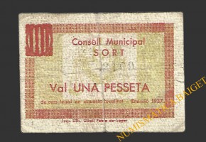 SORT (Lleida) 1 pesseta 1937