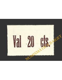 SORT (Lleida) 0'20 pessetes 1937  2