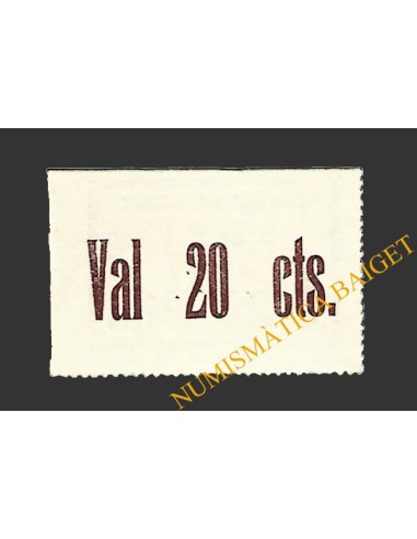 SORT (Lleida) 0'20 pessetes 1937 