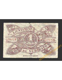 SUBIRATS (Barcelona)) 1 pesseta 16 de maig del 1937  2