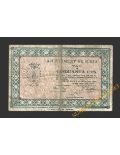 SÚRIA (Barcelona)) 50 cèntims 3 de maig del 1937 