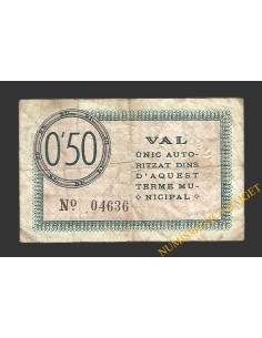 SÚRIA (Barcelona)) 50 cèntims 3 de maig del 1937  2