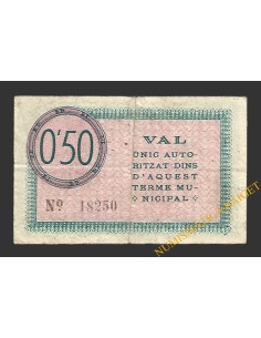 SÚRIA (Barcelona) 50 cèntims 3 de maig del 1937  2