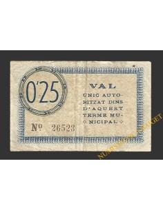 SÚRIA (Barcelona) 25 cèntims 3 de maig del 1937  2