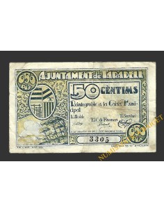 TARADELL (Barcelona) 50 cèntims 1937 