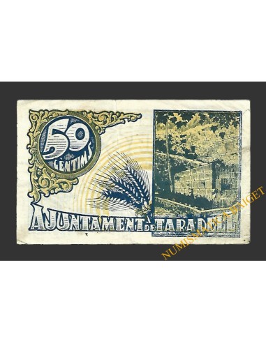 TARADELL (Barcelona) 50 cèntims 1937 