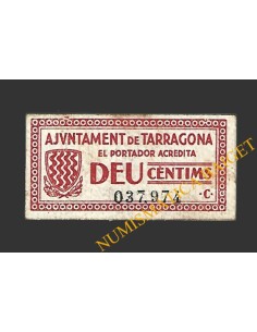 TARRAGONA 10 cèntims 4 de desembre del 1937 