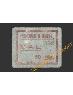 TÉRMENS (Lleida) 50 cèntims  1937 