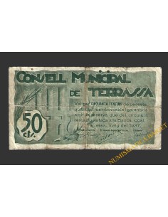 TERRASSA (Barcelona) 50 cèntims maig del 1937 