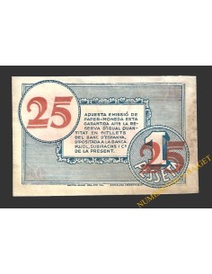 TORELLÓ (Barcelona) 25 cèntims maigl del 1937  2