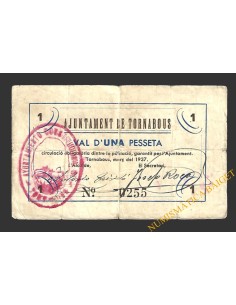 TORNABOUS (Lleida) 1 pesseta març del 1937 