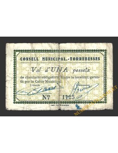 TORREBESSES (Lleida) 1 pesseta 1937 