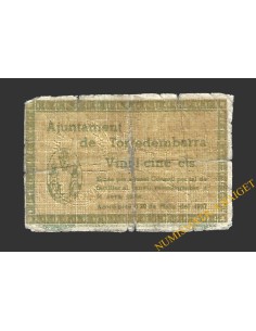 TORREDEMBARRA (Tarragona) 20 cèntims 20 de maig  del 1937 