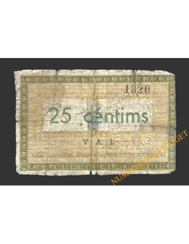TORREDEMBARRA (Tarragona) 20 cèntims 20 de maig  del 1937 