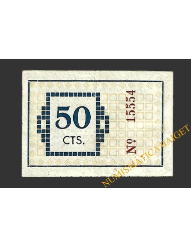 TORROELLA DE MONTGRÍ (Girona) 50 cèntims 27 de maig del 1937 