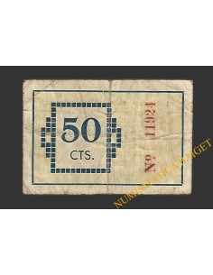 TORROELLA DE MONTGRÍ (Girona) 50 cèntims 6 d'agost del 1937  2