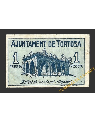 TORTOSA (Tarragona) 1 pesseta 9 de novembre del 1937