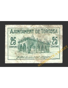 TORTOSA (Tarragona) 25 cèntims 9 de novembre del 1937 2