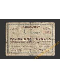 TOSSA (Girona) 1 pesseta 31 de maig del 1937
