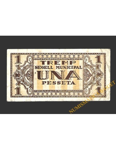 TREMP (Lleida) 1 pesseta 1937 (2ª emissió)