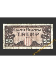 TREMP (Lleida) 50 cèntims 1937 (2ª emissió)