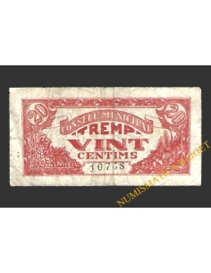 TREMP (Lleida) 25 cèntims 1937 (2ª emissió)