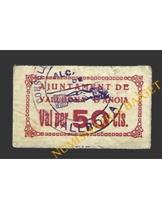VALLBONA D'ANOIA (Barcelona) 50 cèntims 15 de  maig del 1937 