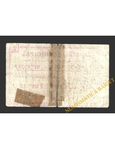 VALLFOGONA DE RIUCORP (Tarragona)  25 cèntims  juliol del 1937  2