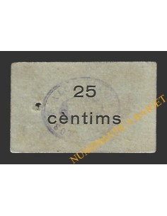 VANDELLÒS (Tarragona)  25 cèntims, 2 de maig del 1937 2