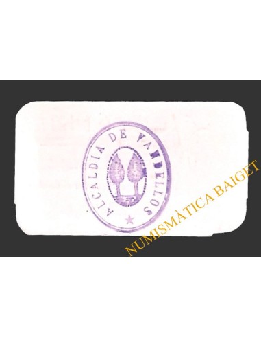 VANDELLÒS (Tarragona)  50 cèntims, 29 d'agost del 1937