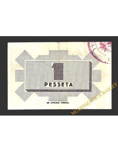 VENDRELL, EL (Tarragona)  1 pesseta, maig del 1937