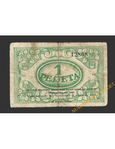 VENDRELL, EL (Tarragona)  1 pesseta, agost del 1937