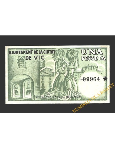 VIC (Barcelona)  1 pesseta, 7 de junyl del 1937