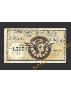 VIC (Barcelona) 25 cèntims, 7 de juny del 1937