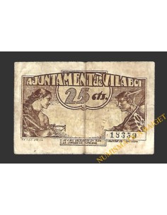 VILABOI (Barcelona) 25 cèntims, 19 de maig del 1937 2