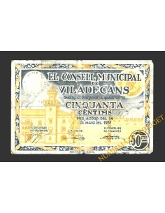 VILADECANS (Barcelona) 50 cèntims, 14 de maig del 1937