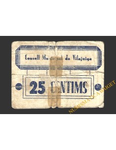 VILAJUIGA (Girona) 25 cèntims 1937 2