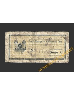 VILALLONGA DEL CAMP (Tarragona)  25 cèntims 1937  2