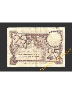 VILANOVA I LA GELTRÚ (Barcelona) 25 cèntims maig del 1937  2
