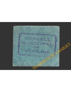 VILAPLANA (Tarragona) 1 pesseta 1937  2