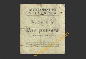 VILATORTA (Barcelona) 1 pesseta 1937