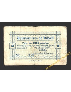 VILOSELL (Lleida) 2 pessetes abril del 1937