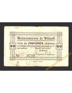 VILOSELL (Lleida) 50 cèntims abril del 1937